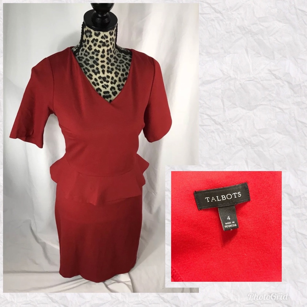 Talbots Peplum Dress